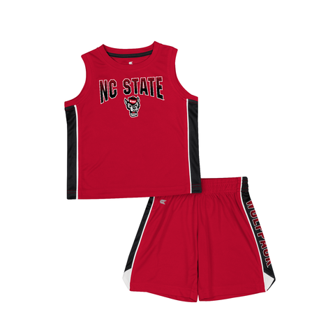 NC State Wolfpack Colosseum Toddler Red Vecna Tank Top and Short Set