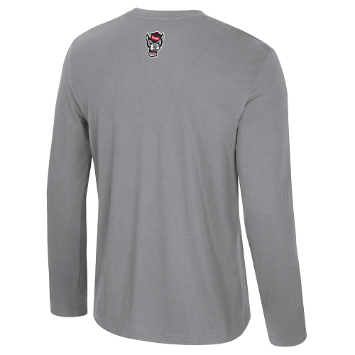 NC State Wolfpack Men's Grey Long Sleeve T-Shirt