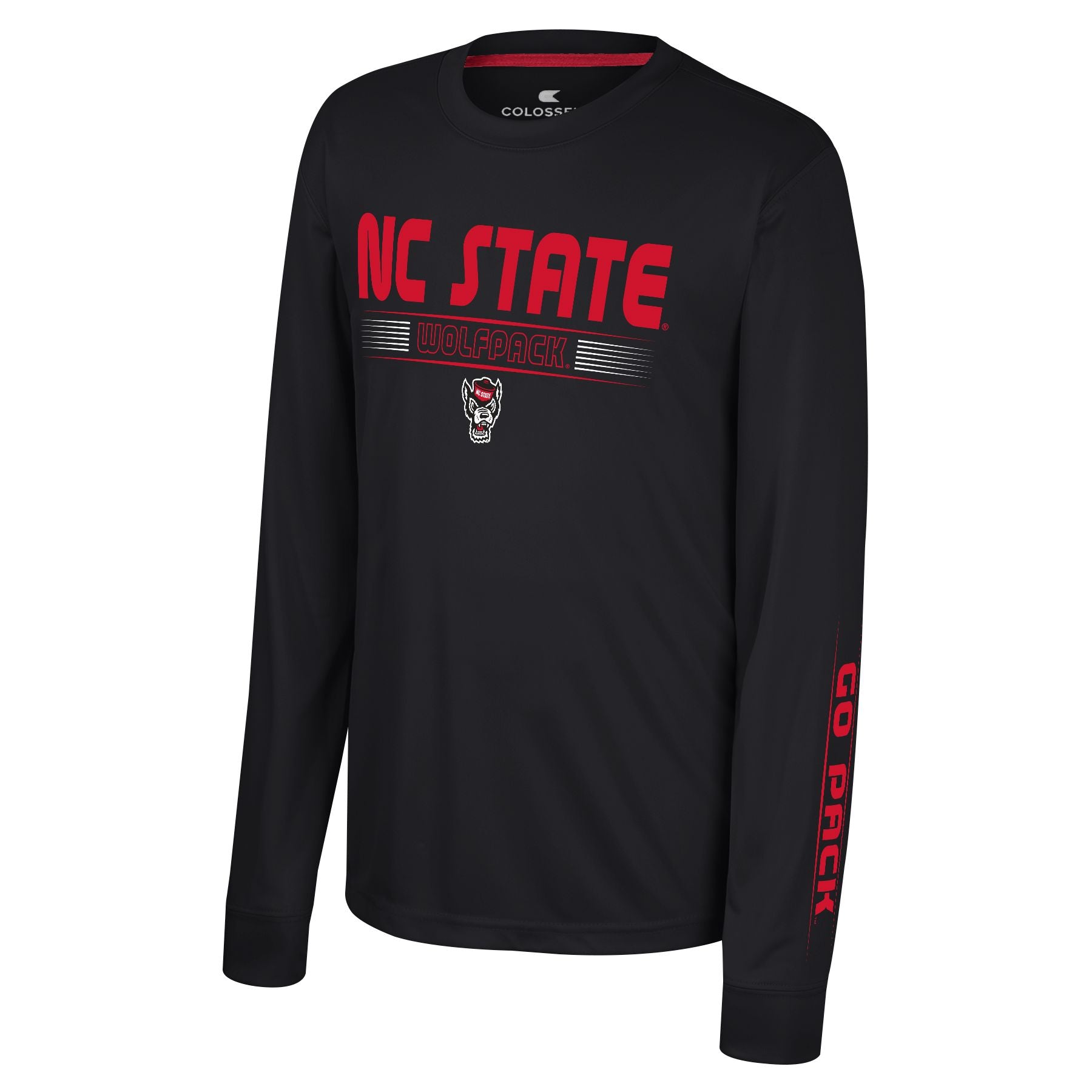 NC State Wolfpack Youth Black Zach Long Sleeve T-Shirt