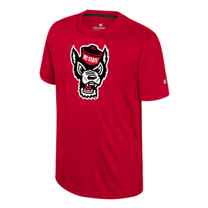 NC State Wolfpack Colosseum Youth Red Wolfhead Athletic T-Shirt