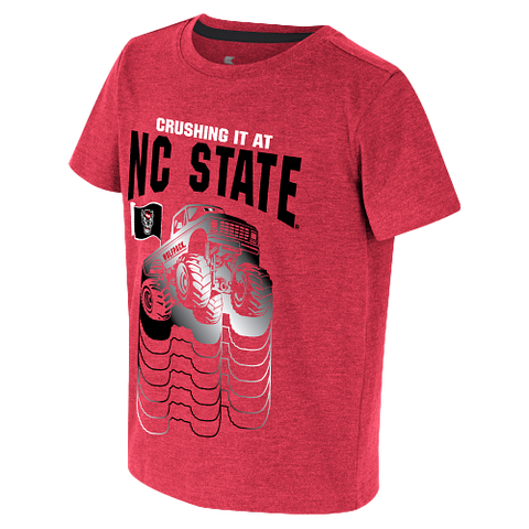 NC State Wolfpack Toddler Crushing It Short Sleeve Red T-shirt