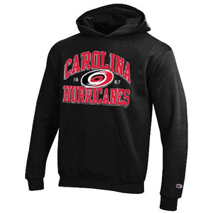 Carolina Hurricanes Youth Black Fleece Hooded Sweatshirt