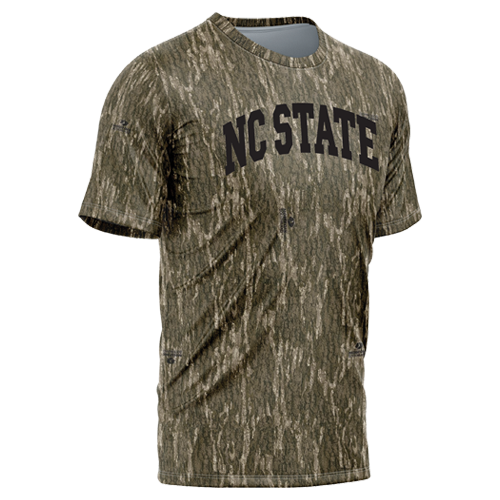 NC State Wolfpack Mossy Oak Camo Arch Performance T-shirt