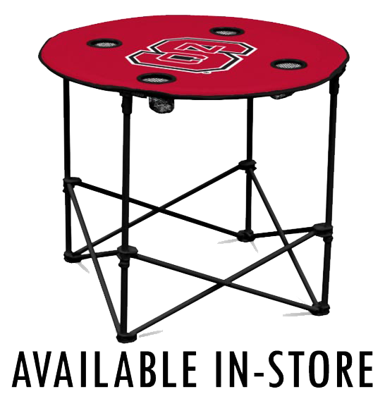 NC State Wolfpack Round Folding Table