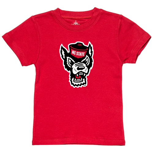 NC State Wolfpack Red Wolfhead Short Sleeve Tee