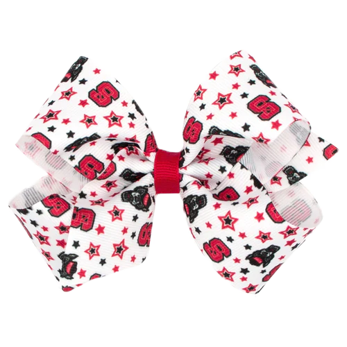 NC State Wolfpack Medium Stars Bow