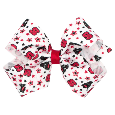 NC State Wolfpack Medium Stars Bow