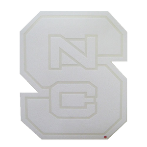 NC State Wolfpack White Block S Vinyl Decal