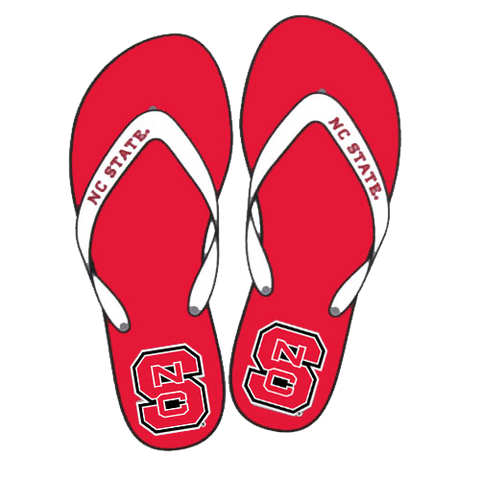 NC State Wolfpack Flip-Flop Vinyl Decal