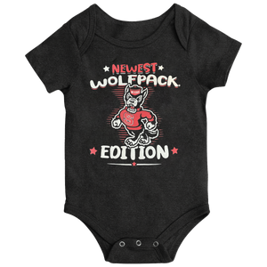 NC State Wolfpack Infant Heathered Black Newest Wolfpack Edition Heather Black Onesie