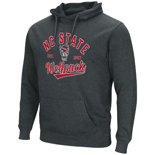 NC State Wolfpack Heathered Black 1887 Hooded Sweatshirt