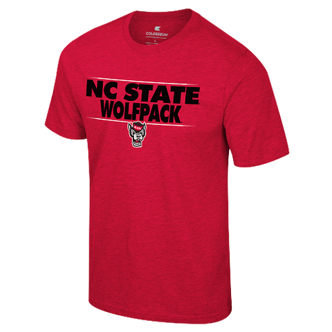NC State Wolfpack Red Blocked Sustainable T-Shirt