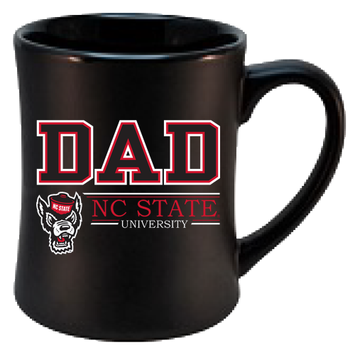 NC State Wolfpack Black 16oz Dad Diner Mug