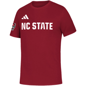 NC State Wolfpack adidas Short Sleeve Red T-Shirt