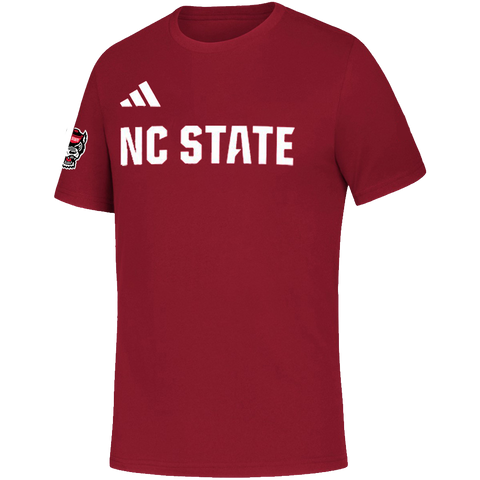 NC State Wolfpack adidas Short Sleeve Red T-Shirt