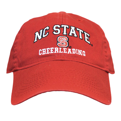 NC State Wolfpack Cheerleading Red Relaxed Fit Adjustable Hat