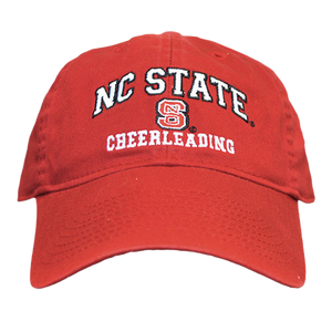 NC State Wolfpack Cheerleading Red Relaxed Fit Adjustable Hat