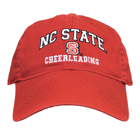 NC State Wolfpack Cheerleading Red Relaxed Fit Adjustable Hat