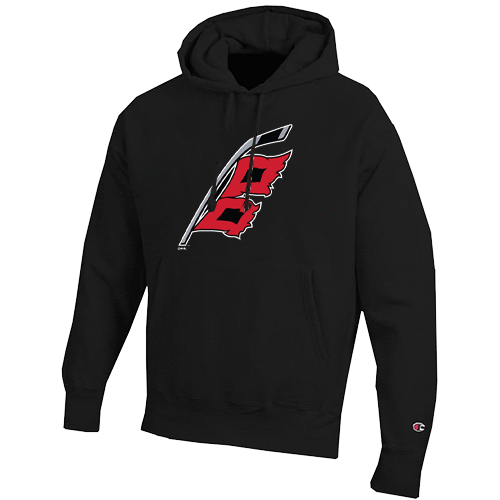 Carolina Hurricanes Warning Flag's Black Hooded Sweatshirt