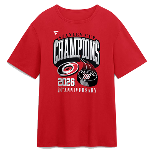 Carolina Hurricanes Red "Feels Like '06" Stanley Cup 20th Anniversary T-Shirt