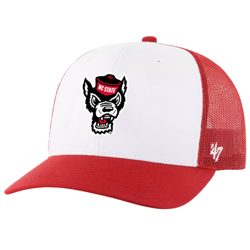 NC State Wolfpack 47' Brand Two-Tone Wolfhead Trucker Hat