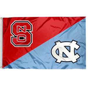 NC State Wolfpack UNC House Divided 3'X5' Flag