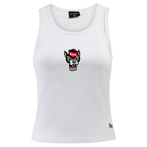 NC State Wolfpack Hype & Vice Women's White Wolfhead MVP Top