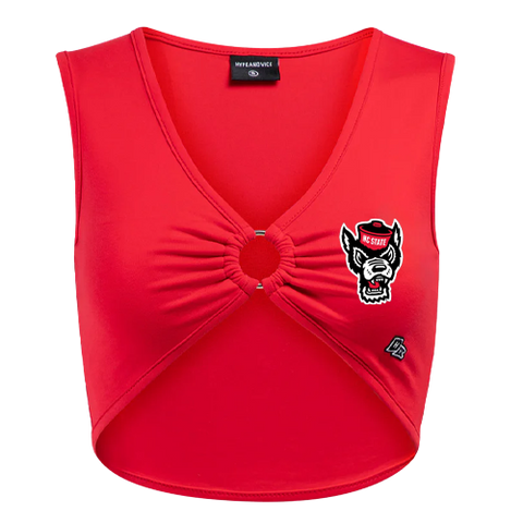 NC State Wolfpack Hype and Vice Red Wolfhead Ring It Top