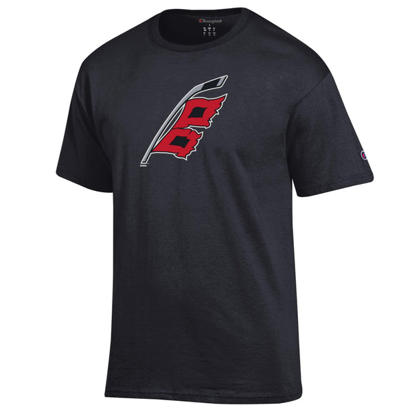 Carolina Hurricanes Warning Flag's Black T-shirt