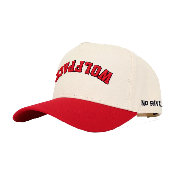 NC State Wolfpack Upside Down Wolfpack w/ Embroidered Wolfhead Adjustable Hat