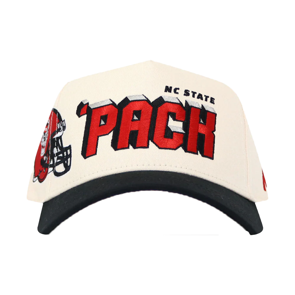 NC State Wolfpack Alma Mater w/ Embroidered Football Helmet Adjustable Hat