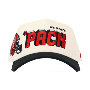 NC State Wolfpack Alma Mater w/ Embroidered Football Helmet Adjustable Hat