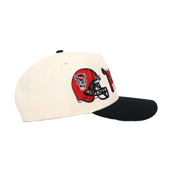 NC State Wolfpack Alma Mater w/ Embroidered Football Helmet Adjustable Hat