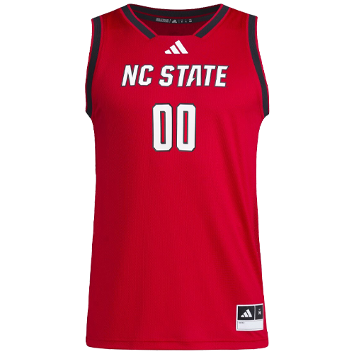 NC State Wolfpack adidas #00 Red Swingman Basketball Jersey