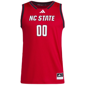 NC State Wolfpack adidas #00 Red Swingman Basketball Jersey