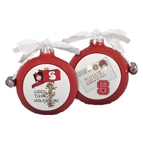 NC State Wolfpack Good Tidings Ornament