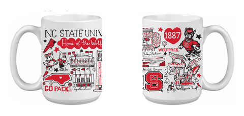 NC State Wolfpack Julia Gash 15 oz Grande Mug