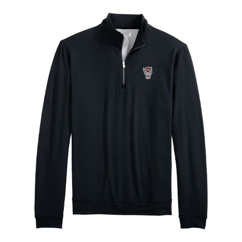 NC State Wolfpack Johnnie-O Motion Black 1/4 zip Pullover
