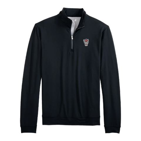 NC State Wolfpack Johnnie-O Motion Black 1/4 zip Pullover
