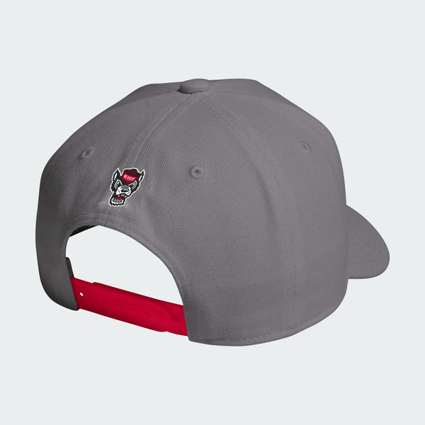 NC State Wolfpack Adidas® Dark Grey Arched NC State Wolfpack Hat
