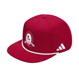NC State Wolfpack Adidas® White Rope Adjustable Red Hat