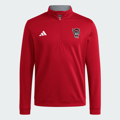 NC State Wolfpack adidas 2025 Red Wolfhead Elevated 1/4 Zip