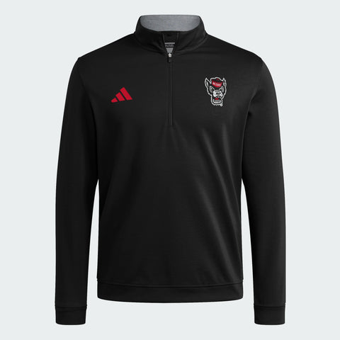 NC State Wolfpack adidas 2025 Black Wolfhead Elevated 1/4 Zip