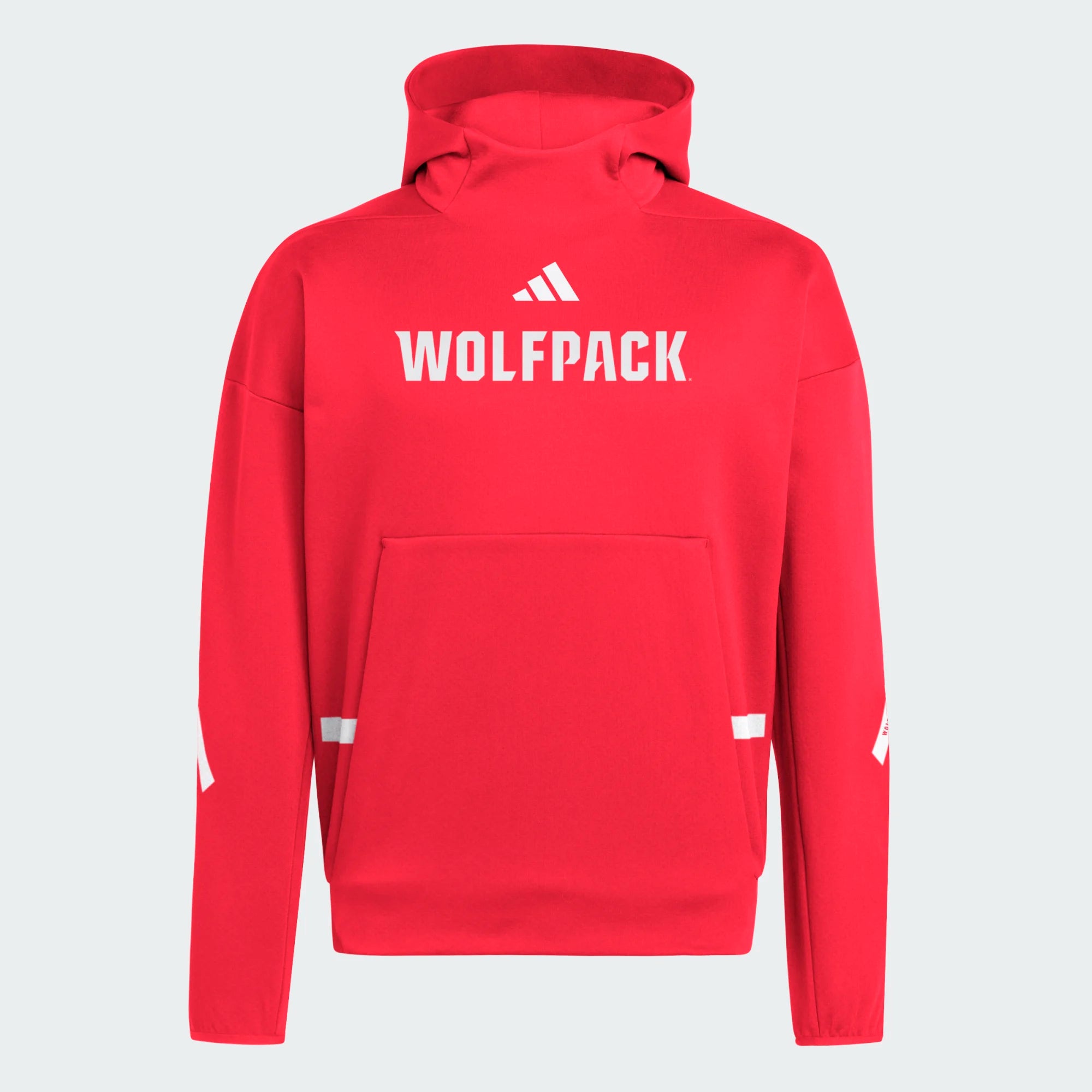 NC State Wolfpack adidas 2025 Red ZNE Performance Hooded Sweatshirt