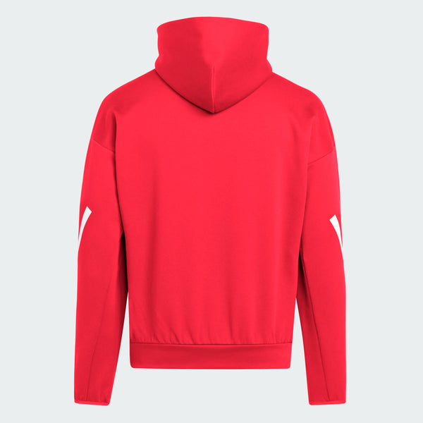 NC State Wolfpack adidas 2025 Red ZNE Performance Hooded Sweatshirt