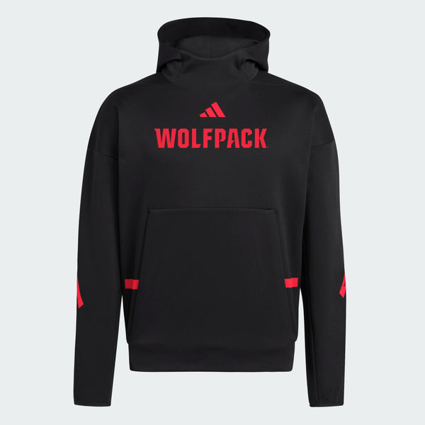 NC State Wolfpack adidas 2025 Black ZNE Performance Hooded Sweatshirt