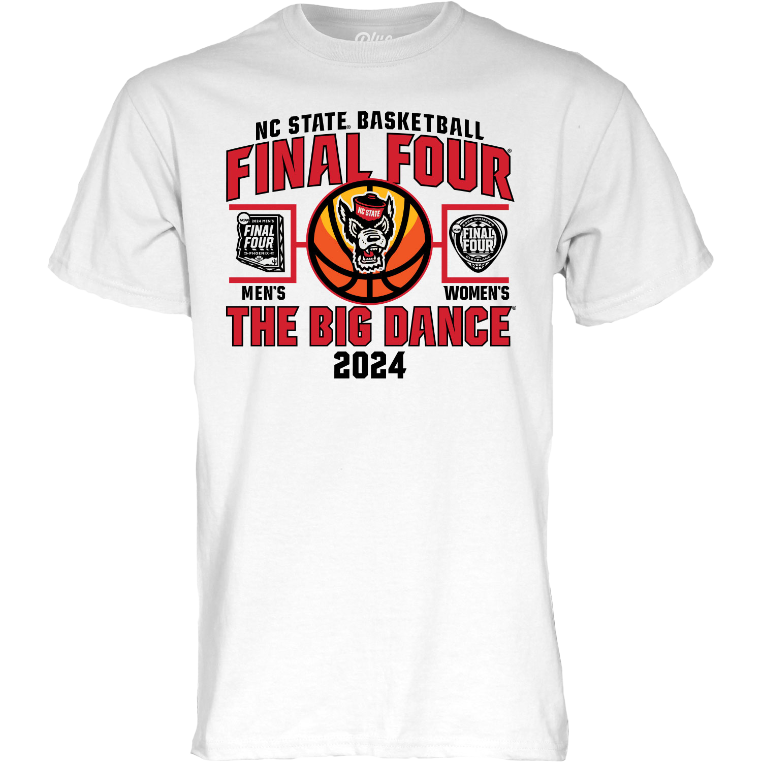 NC State Wolfpack Blue84 White Men's & Women's Final Four T-Shirt