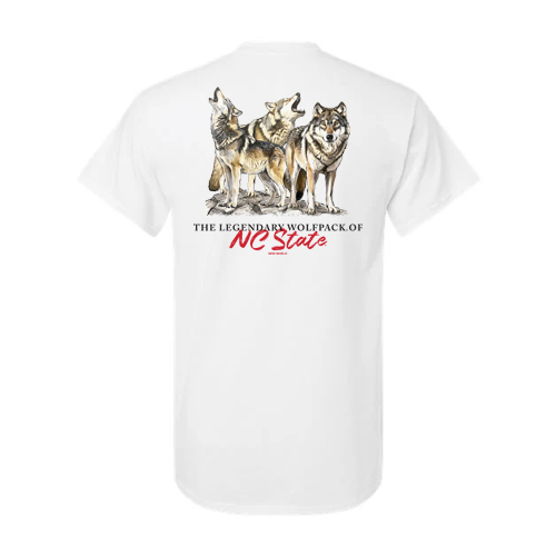 NC State Wolfpack Youth White Legendary Wolfpack T-Shirt