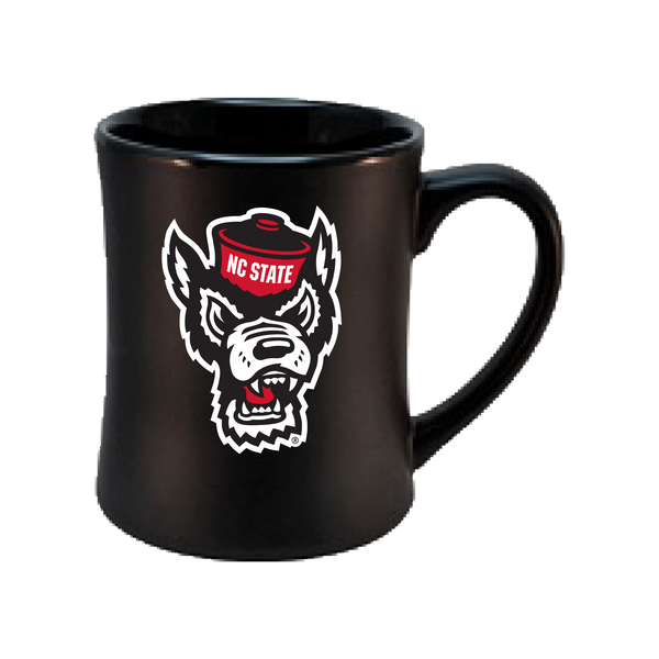 NC State Wolfpack Black 16oz Diner Mug