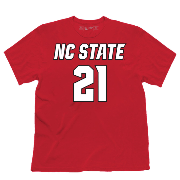 NC State Wolfpack Red Madison Hayes #21 T-Shirt